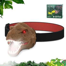 Nitigo 744110923643 Dinosaur Headlamp For Kids Flashlight Led Headlights Head Roar And Sile