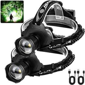 P70-3td Nj Forever Rechargeable Headlamp Attery Included Led Super Bright Head Lamp With 5 Li
