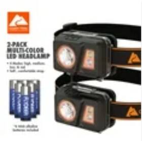 No 810156210396 Multi-color Led Headlamp 2-pack With Red And Green Night Vision