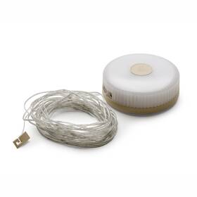 No 840333400845 600 Lumen 2-in-1 Camping Light With 32.5 Ft String Lantern And Ambient