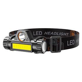 Noble Createaprototype 909208715225 1 Pack Rechargeable Forehead Head Light - Night Walking Construction Headlamp