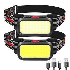 Northlet 749664279772 Headlamp Rechargeable 1500 Lumens Wide Beam Led Lightweight Hard H