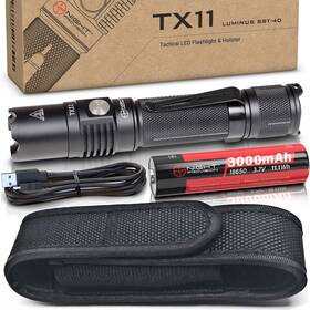 Tx11 Np Night Provision 758763359865 Tactical Flashlight With Duty Belt Holster And Usb-c Rechargeable Battery