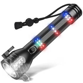 Npet 426127305706 T10 Car Flashlight 500 Lumens Led Cob Light Solar Powered Usb Rechargeab