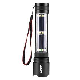 T08-2 Npet Solar Power Flashlight Car Usb Rechargeable Tactical Mu