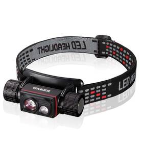 Xp102 Oaker 755749762183 Usb-c Rechargeable Headlamp 1000 Lumen Floodlight And Spotlight Ipx8 Wate