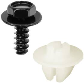 90159-60621 Oautoo 90189-06 10sets Headlamp Assembly Screw And Nut Kit For Toyota