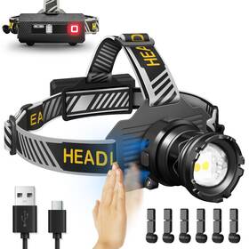 T502b Ochter Rechargeable Led Headlamp Super Bright 150000lm Flashlight With Mot