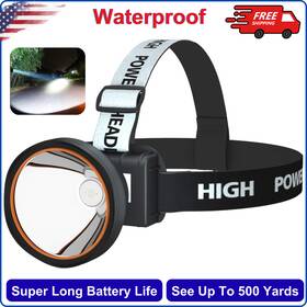 7668279 Odear Super Bright Led Rechargeable Headlamp Flashlight Torch For Mining Camp