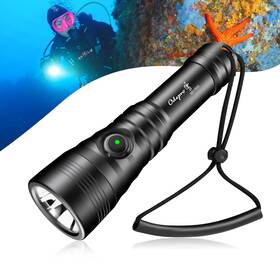 Sd1500 Odepro Dive Light 1500 Lumens Rechargeable Scuba Diving Flashlight 3 Modes Wa