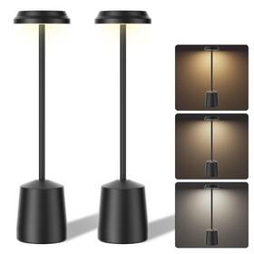 Yoyymc136sr Ogacfo Aluminum Led Cordless Table Lamps Set Of 2 Portable Rechargeable 5000mah Bat