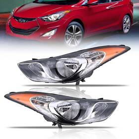 Od-elantra-11-13-hd Oldani Headlight Assembly For Hyundai Elantra 2011-2013 All Bulbs Included Passen