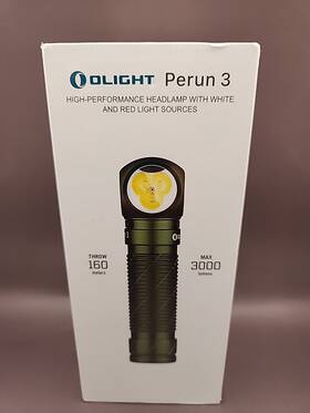 Ip68 Olight 977261691534 New Light Perun 3 Headlamp - Waterproof 600lm 150g