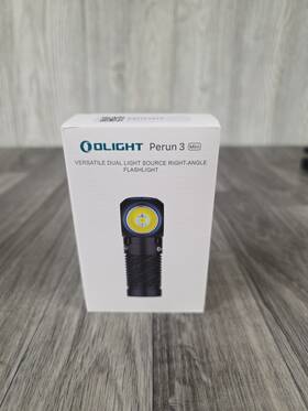 Olight 977261692401 Perun 3 Mini Black Hcri Nw Headlamp And Flashlight Red/white Light 920 Lu