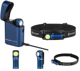 1250 Olight 977261692838 Perun 3 Mini Midnight Blue Premium Headlamp Red/white Led Lumens