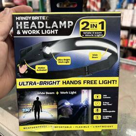 Hbhl-mc4 Ontel Products Handy Brite Head Lamp Rechargeable Led Headlamp Camping Hiking Workinglight