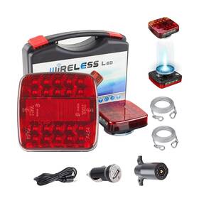 Oogka 778497549694 Wireless Trailer Lights Magnetic Portable Kit With