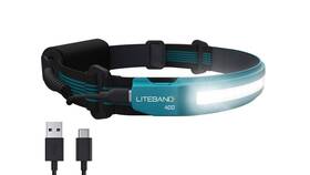 Optimal Ventures 850018279055 Liteband Activ 400 Wide-beam Led Headlamp - 210 Illumination Lumens Li
