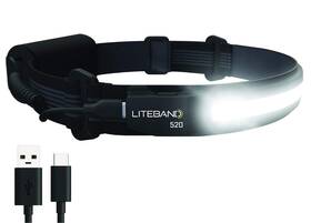 Optimal Ventures 850018279093 Liteband Activ 520 Lumen Lightweight Rechargeable Headlamp Weatherproof Wide