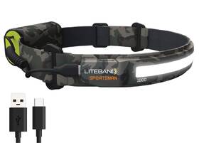 Optimal Ventures 850018279352 Liteband 1000 Series Camo Wide-beam Adjustable Personal Headlamp 210 Illumi