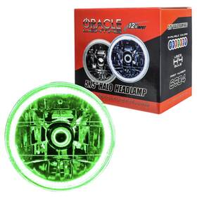 6904-004 Oracle Lighting Sealed Beam Halo Headlamp Green 5.75 Inch Pre-installed He