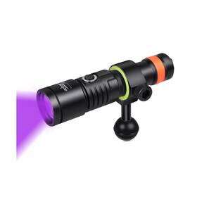 Orcatorch-d530v-uv Orcatorch D530v 395nm Fluorescent Dive Light For Scuba 2 Modes 120 Wide