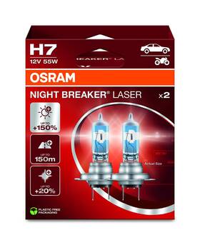 64210nl-2hb Osram Night Breaker Laser H7 150% Brighter Halogen Headlight Lamp