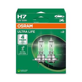 64210ult-2hb Osram Ultra Life H7 Halogen Headlight Lamps Hanging 2 White
