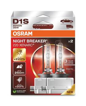 66140xn2-2hb Osram Xenarc Night Breaker 220 D1s 220% More Brightness Xenon Headlight B