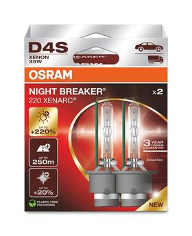 66440xn2-2hb Osram Xenarc Night Breaker 220 D4s 220% More Brightness Xenon Headlight B