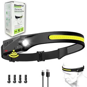 Othemo230 Led 917851078512 Rechargeable Headlamp With 230 Wide Beam 5 Modes Motion Sensor