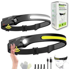 Othemo230 Led 917851078529 Headlamp 5mode 230 Wide Beam Head Band Lamp Rechargeable Motion Sensor
