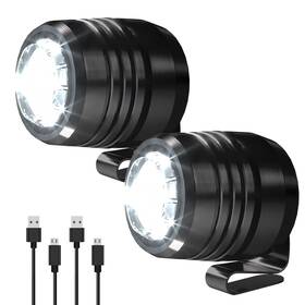 Ouns Moon 974443170337 The Original 2 Rechargeable Headlights For Shoe Charms Flashlight Attachment Acc