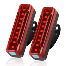 Ovetour 616361046122 Usb Rechargeable Bike Tail Light 2 Pack 1200mah Runtime 50 Hours Ultra Bright