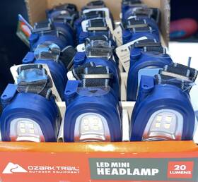 Ozark Trail 694377721394 Mini Led Headlamp Headlight. New With Batteries Included Box Of 15
