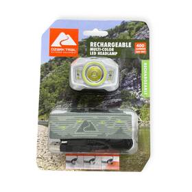 Ot1000lhl Ozark Trail 400 Lumen Rechargeable Multi-color Headlamp With Usb Charging