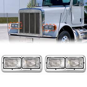 Sp3350-r P Sepey Sp3350-r/l-1 Headlight For Peterbilt 379 Driver And Passenger Side Headlights Headlamps A