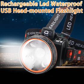 Paddsun 774049516821 Usb Led Head Torch Bright Hands Free Headlamp Hiking Camping Outdoor Adventure