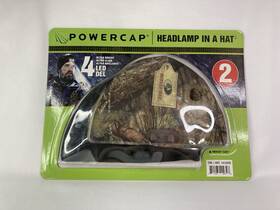 1412220 Panther Vision Powercap Headlamp In A Hat 4 Led 2 Hats Mossy Oak Black Camo