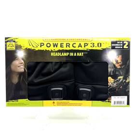1660273 Panther Vision Rechargeable Powercap 3.0 Headlamp Beanie Hat 150 Lumens Light 2 Pack Black Lot