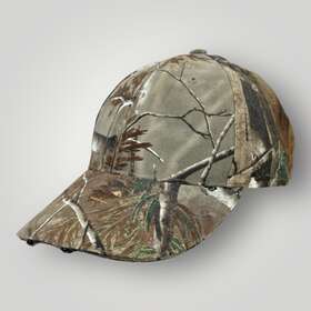 Cub4-60913 Panther Vision Hat Adjustable Realtree Camo Hands Free Led Lighted Power