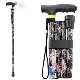 Panzheng 748327994229 Walking Cane With Led Light Adjustable Folding Canes For Women/men Portable L