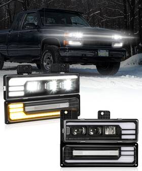 Gtcv-0318700456 Partsam Led Headlights Assembly Dot Approved With Start Animation Drl Sequent