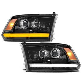 Gtcv-0398176093 Partsam Full Led Headlights Assembly Compatible With 2009-2018 Ram 1500 2500