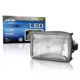 Peak 841886123571 H4651 Sealed Beam 6000k Led Headlight