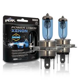 9003pvx-2bpp Peak 9003 Power Vision Xenon Bright White 60/55-watt Headlights Pack Of 2