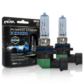 9012pvx-2bpp Peak 9012 Power Vision Xenon Bright White 60-watt Headlights Pack Of 2