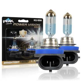 H11-55wpvg-2bpp Peak Power Vision Gold H11 55w High Output Headlights 2 Pack White Automotive