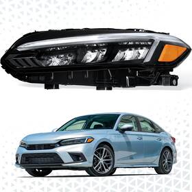 Px-8bdd552l Pensun Px-8bdd552l--8b-us Led Headlights Assembly Fit For 2022 2023 Honda Civic Sport Touring 11