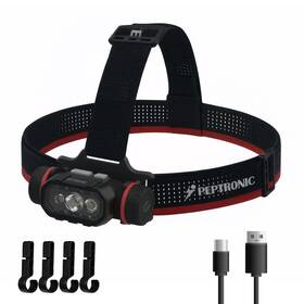 309-t Peptronic Rechargeable Work Headlamp With Stable Output Detachable Magnetic Light Dua